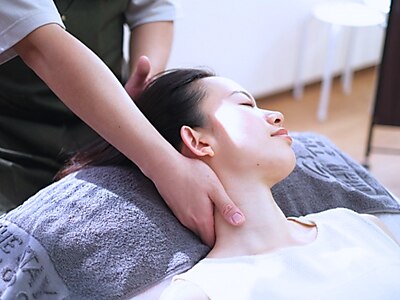 落ち着いた空間で受ける施術