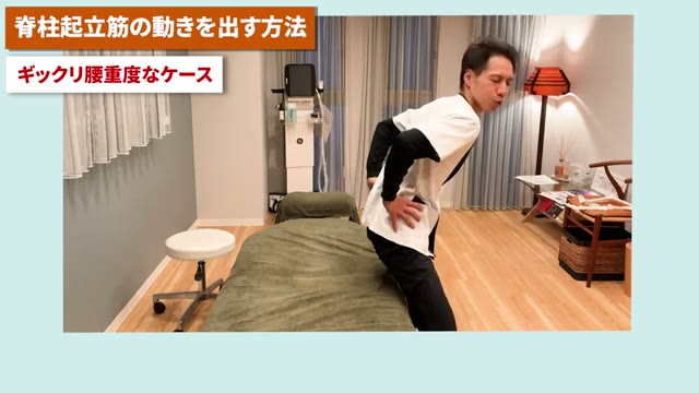 立った状態から、ゆっくり腰を下ろす(座る動作)だけでもOK(動画より)